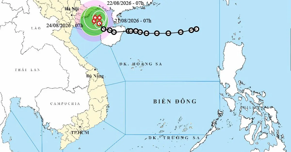 Áp thấp nhiệt đới trên vịnh Bắc Bộ khả năng mạnh lên thành bão, giật cấp 10