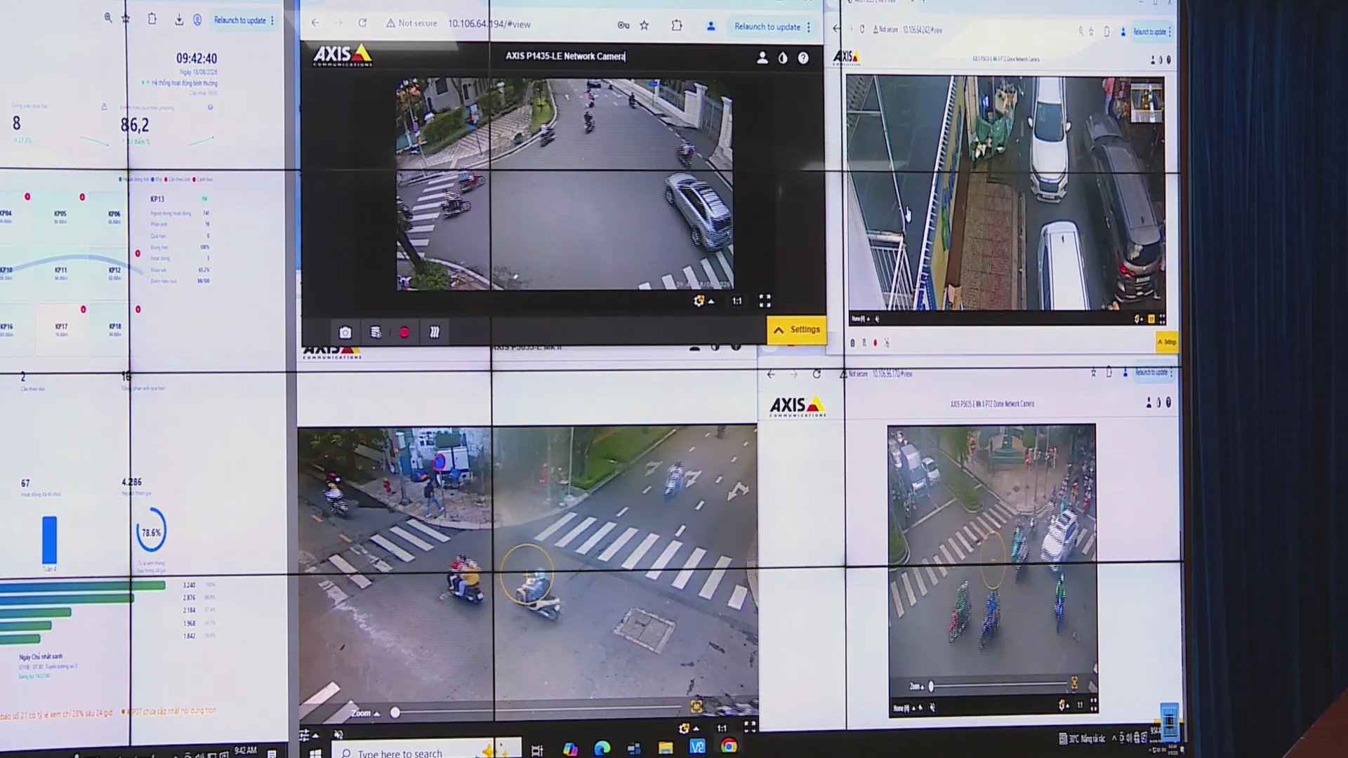 Giao diện hệ thống camera giám sát thông minh