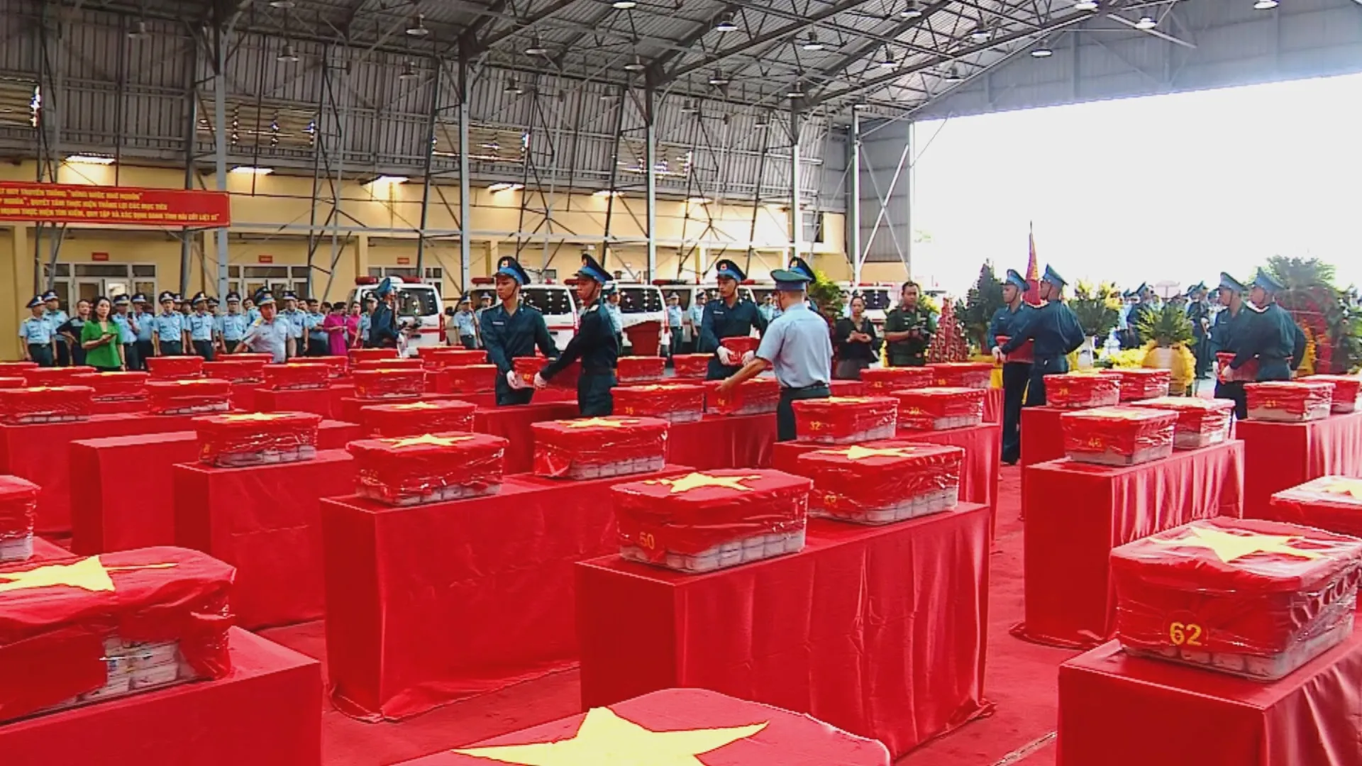Hơn 7000 bộ hài cốt liệt sĩ được tập hợp chuẩn bị cho bước tiếp theo trong hành trình xác định danh tính
