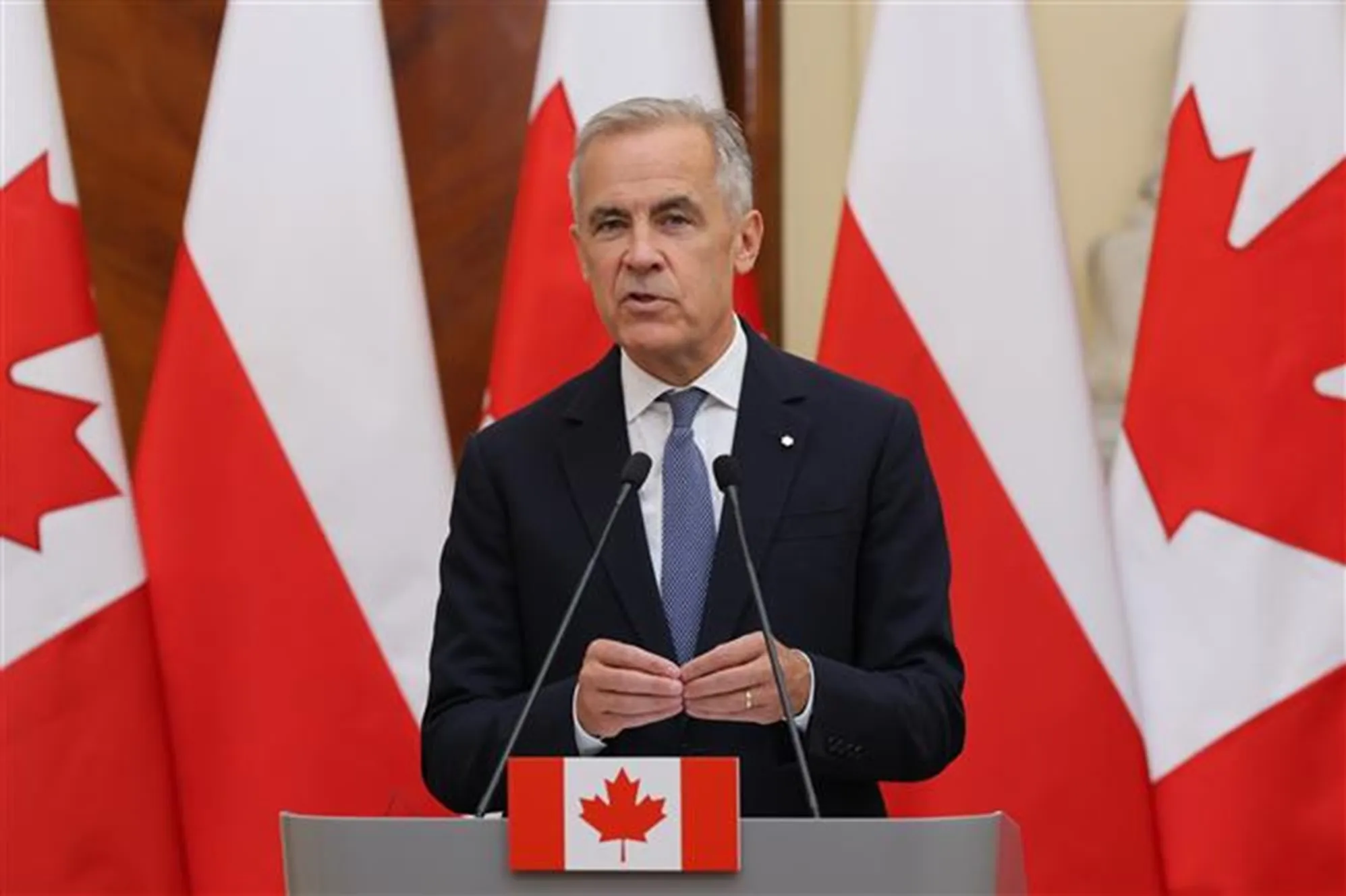 Thủ tướng Canada Mark Carney cáo buộc Washington đưa ra những thay đổi “không công bằng” vào phút chót đối với thỏa thuận về thuế quan, khi Mỹ và Canada không thể đạt được thỏa thuận sau ba ngày gia hạn đàm phán. Ảnh: TTXVN