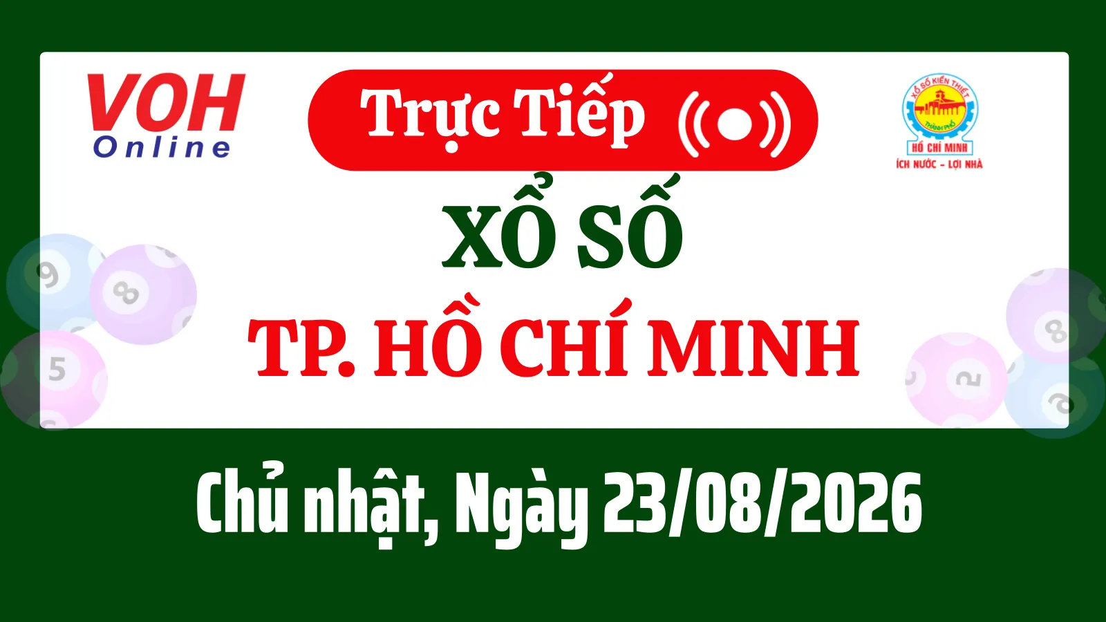 XSHCM 22/8 - Kết quả xổ số TP.HCM hôm nay thứ 7 ngày 22/8/2026