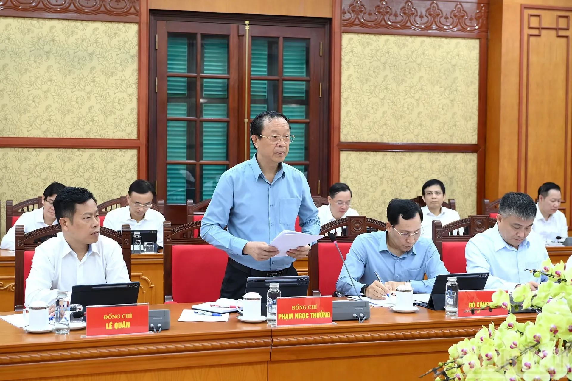 Tổng Bí thư, Chủ tịch nước Tô Lâm làm việc với các cơ quan liên quan về đánh giá kết quả 1 năm triển khai thực hiện Nghị quyết số 71-NQTW - Ảnh 3