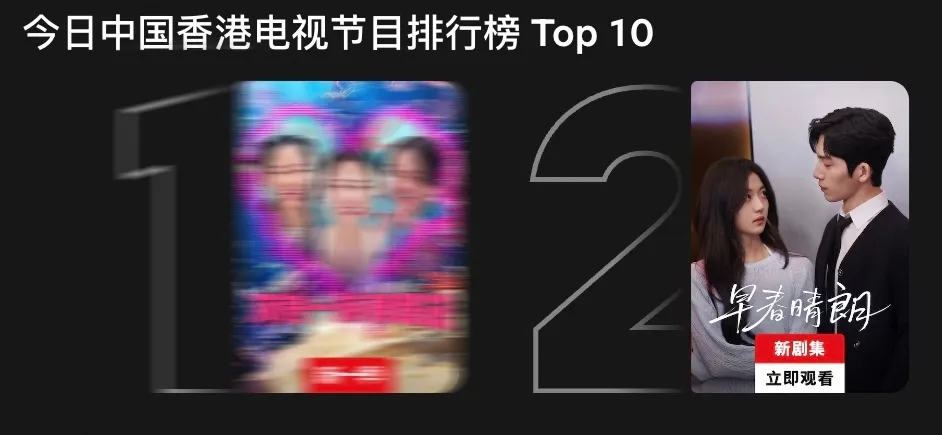 Top 2 Netflix Hồng Kông - Ảnh: weibo