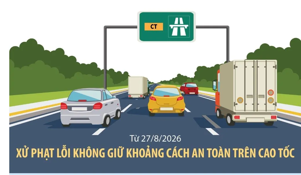 Siết xử phạt vi phạm khoảng cách an toàn, ngăn tai nạn liên hoàn trên cao tốc.