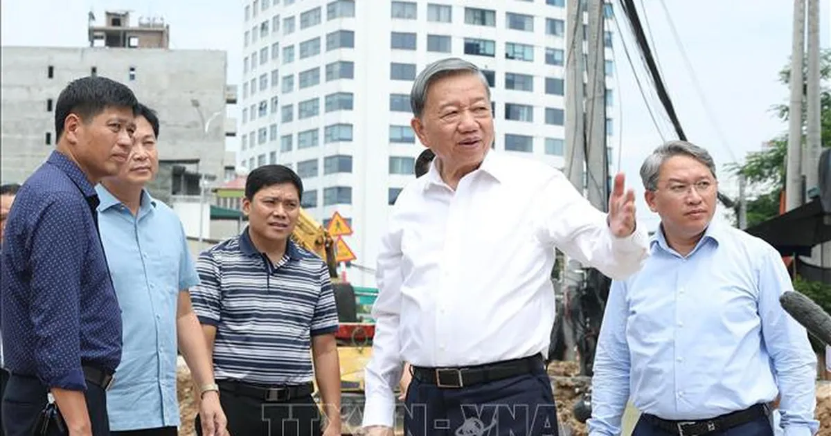 Tổng Bí thư, Chủ tịch nước Tô Lâm kiểm tra thực địa một số dự án trọng điểm tại Hà Nội