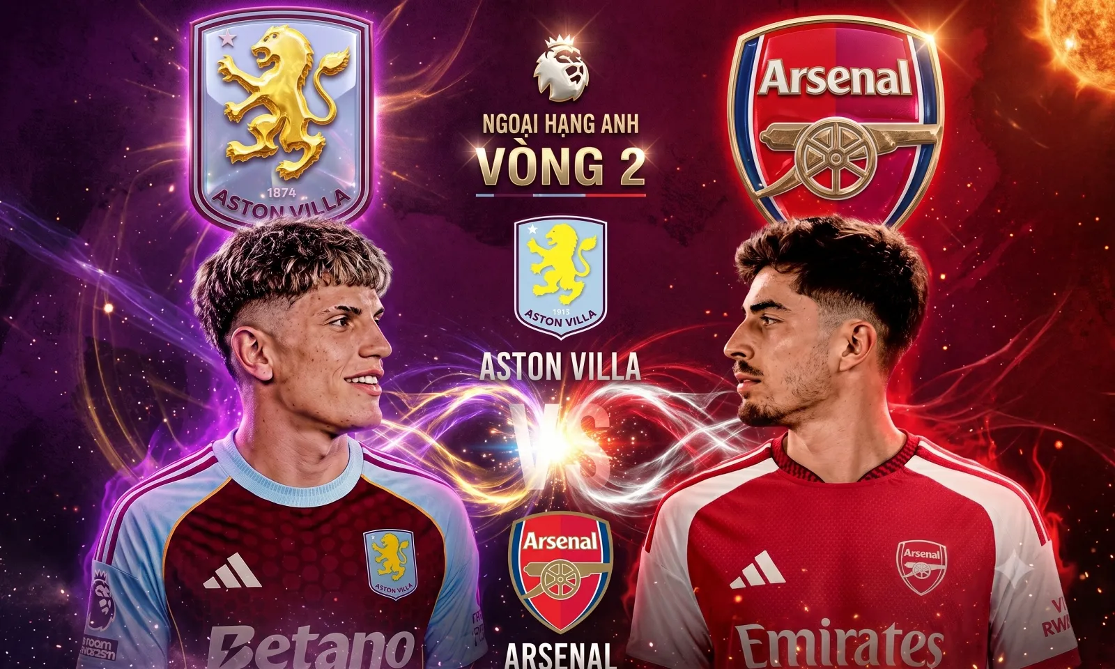 Nhận định Aston Villa vs Arsenal (02h00 ngày 1/9): Một trời một vực
