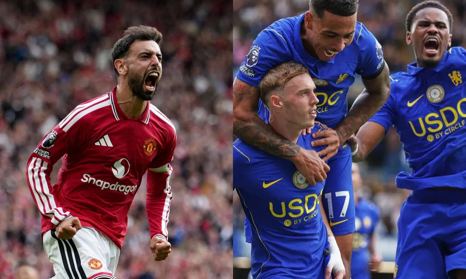Kết quả Ngoại hạng Anh hôm nay: MU ngược dòng bằng hat-trick của Bruno | Chelsea tạo mưa bàn thắng