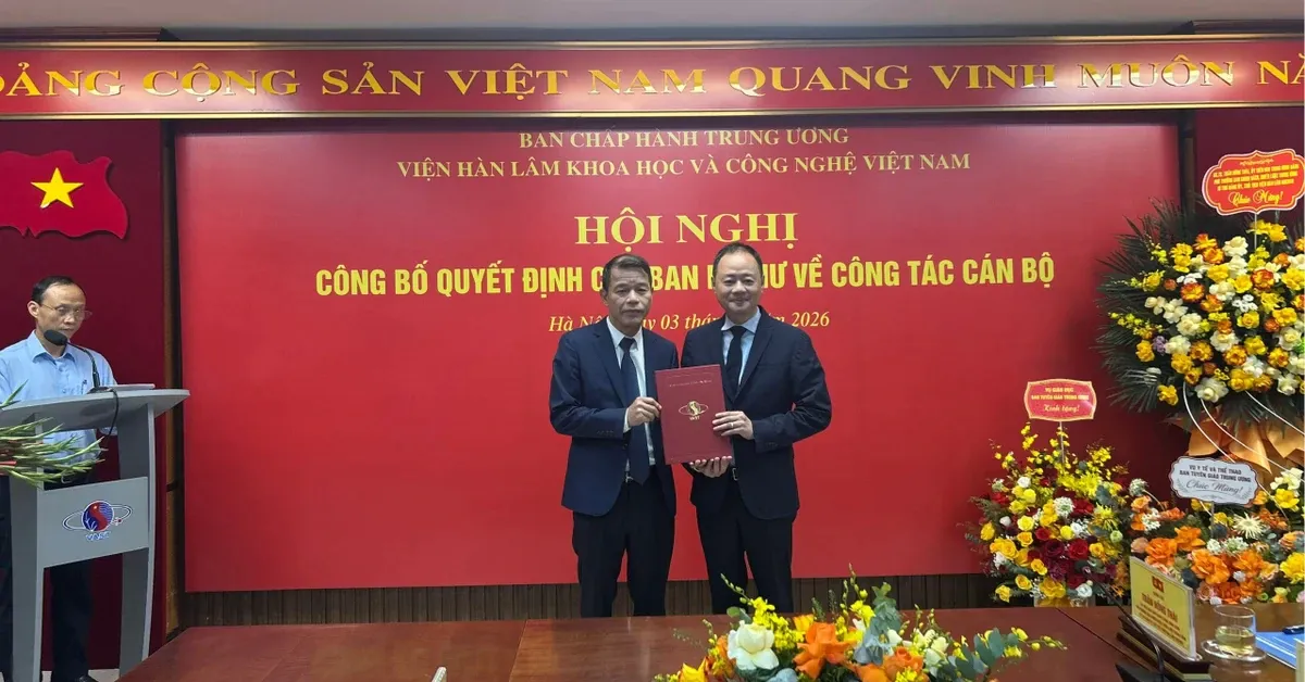 Bổ nhiệm đồng chí Vũ Thanh Mai giữ chức Phó Chủ tịch Viện Hàn lâm Khoa học và Công nghệ Việt Nam