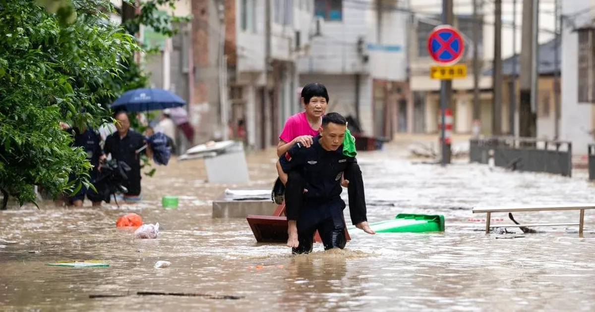 Trung Quốc: Bão Saudel gây ngập lụt diện rộng, hàng trăm ngàn người sơ tán