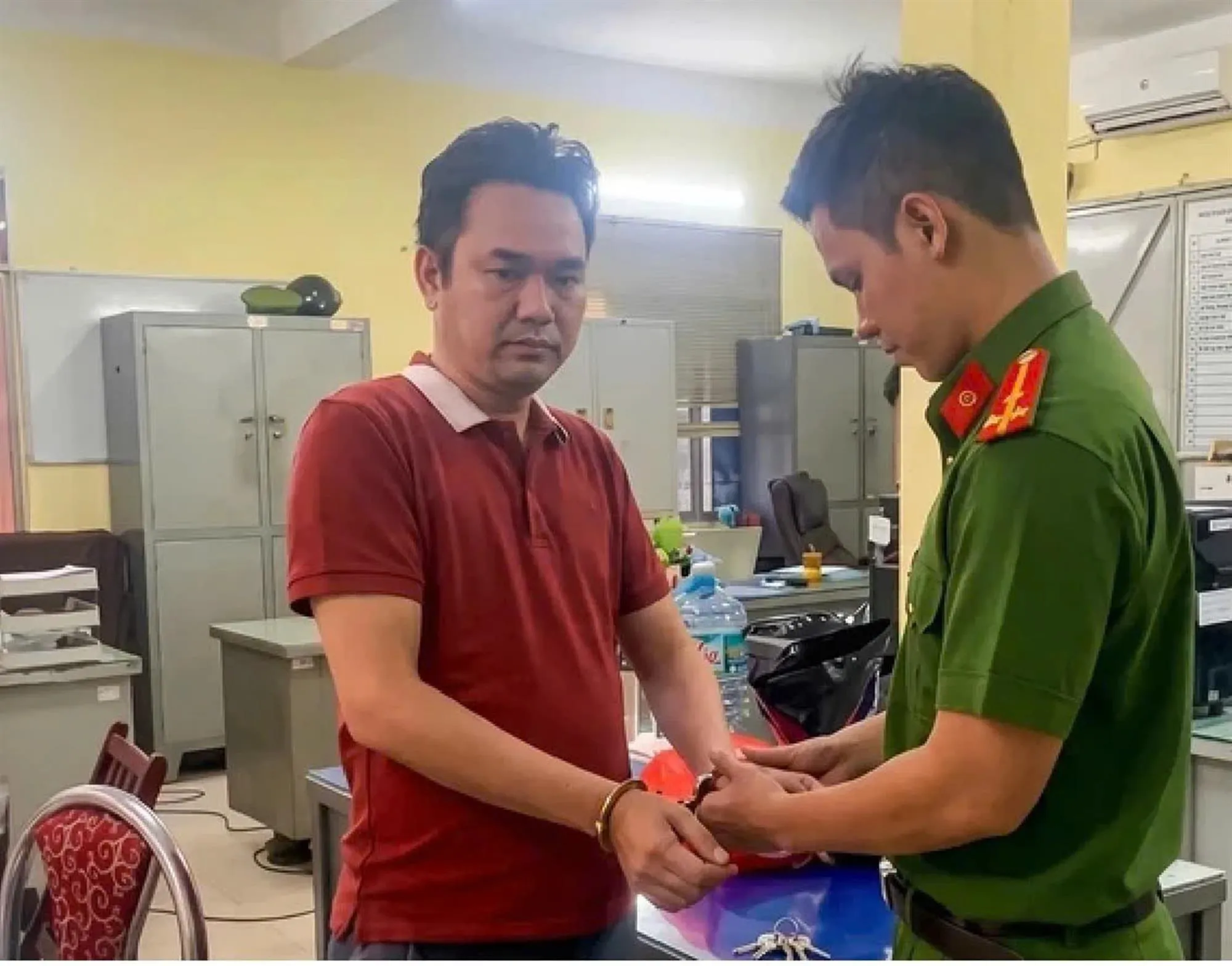 Lã Quốc Trưởng lúc bị bắt - Ảnh: CACC