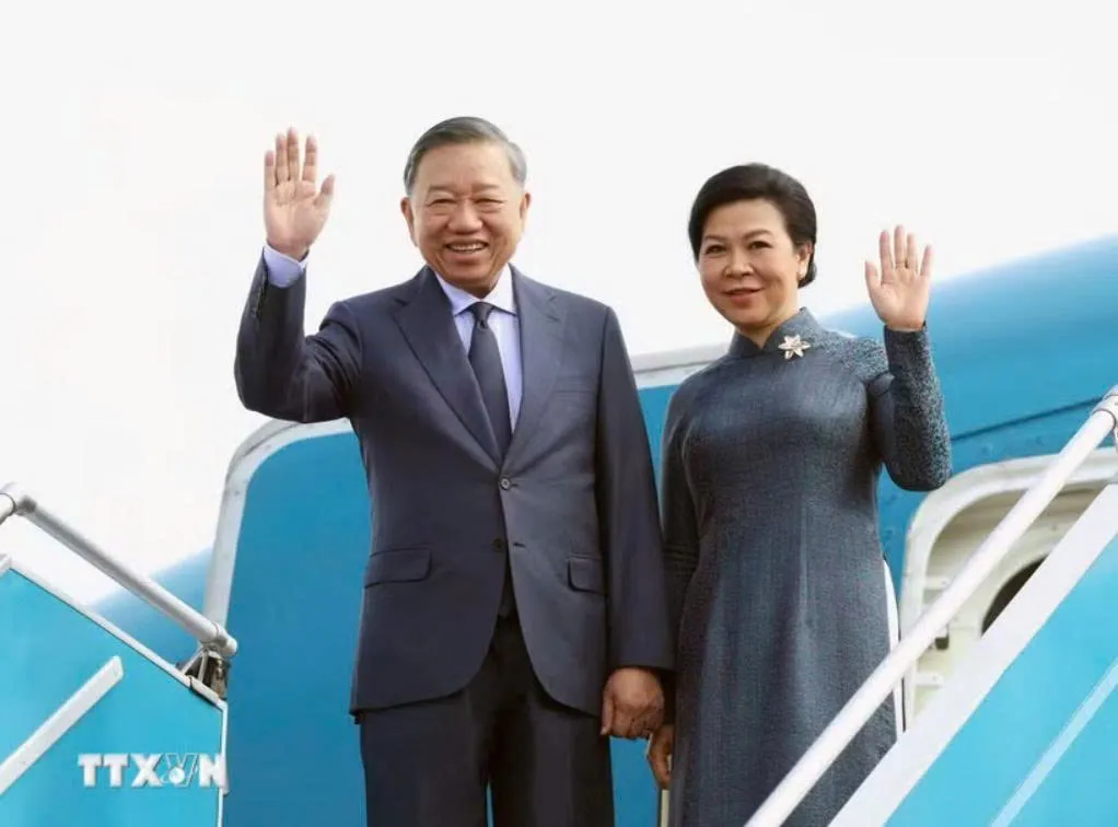 Tổng Bí thư, Chủ tịch nước Tô Lâm cùng Phu nhân lên đường thăm cấp Nhà nước tới Nga, thăm chính thức Pháp và dự Hội nghị Thượng đỉnh Không gian vũ trụ - Ảnh 1.