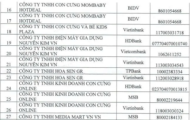 Lập 42 tài khoản doanh nghiệp bán cho người Trung Quốc để nhận tiền lừa đảo- Ảnh 2. Lập 42 tài khoản doanh nghiệp bán cho người Trung Quốc để nhận tiền lừa đảo- Ảnh 2.