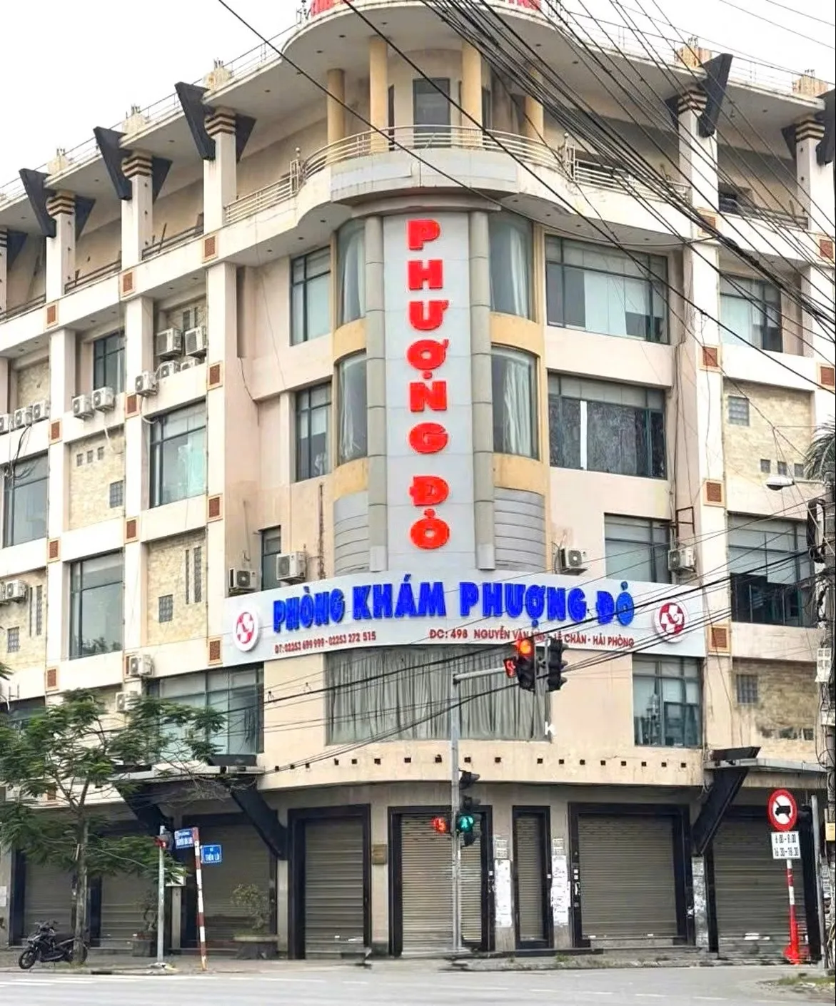 Phòng khám Phượng Đỏ tại 498 Nguyễn Văn Linh (TP. Hải Phòng) - Ảnh: cand.vn