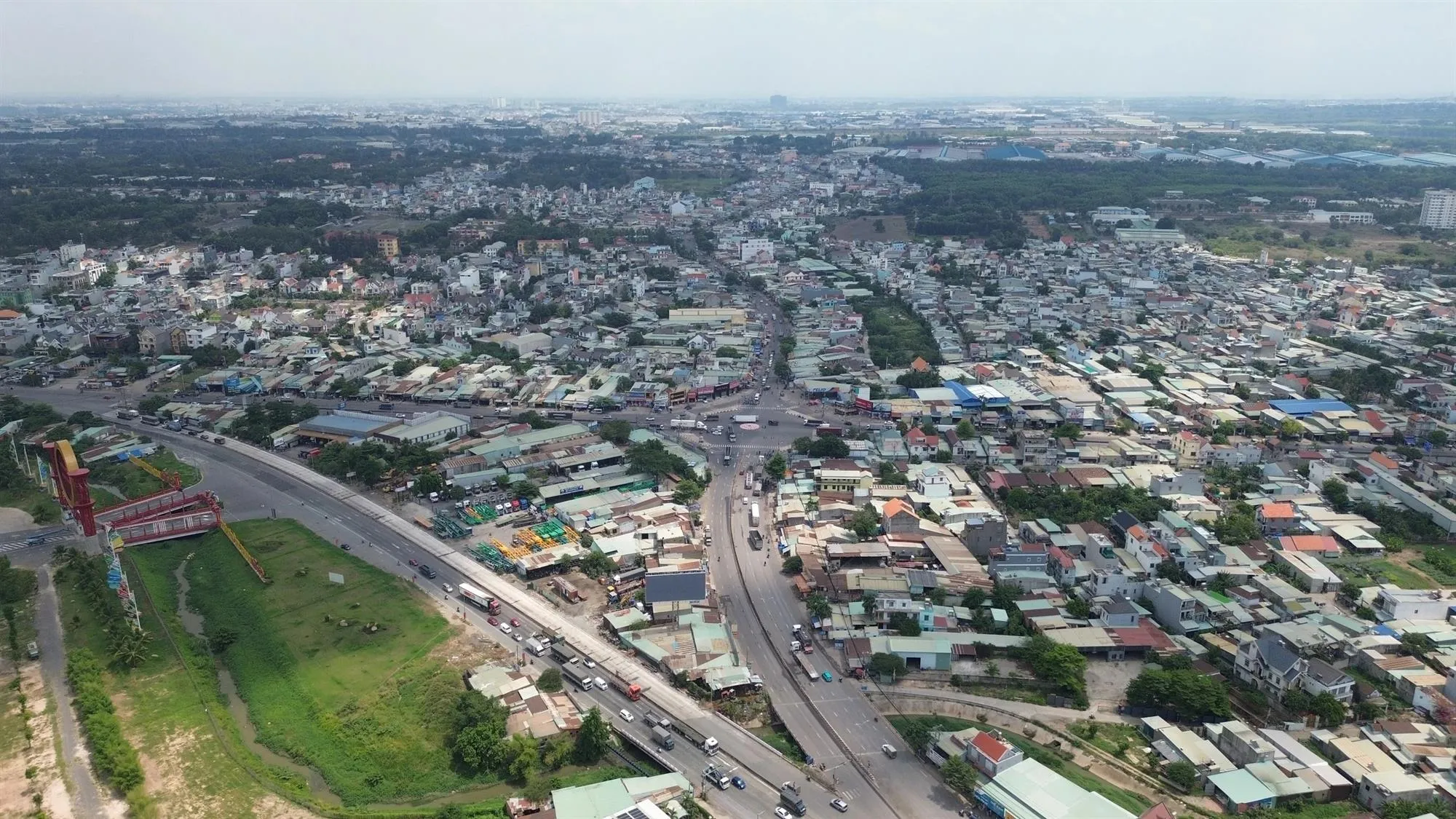 Phối cảnh từ nút giao Cổng 11 đến nút giao với cao tốc Biên Hòa - Vũng Tàu - Ảnh: Thanh Niên