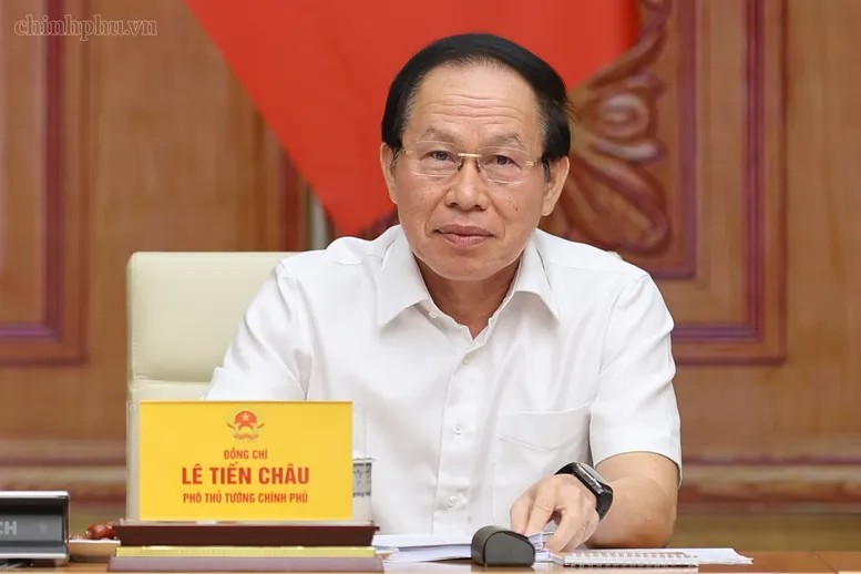 Phó Thủ tướng Lê Tiến Châu tham dự cuộc họp - Ảnh: chinhphu.vn/Nhật Bắc