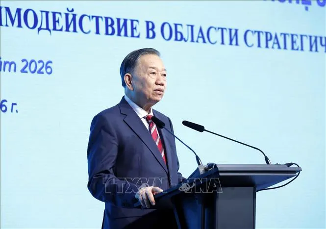 Tổng Bí thư, Chủ tịch nước Tô Lâm phát biểu. Ảnh: Thống Nhất/TTXVN