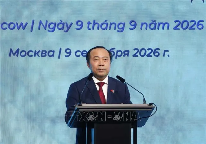 Bộ trưởng Bộ Khoa học và Công nghệ Vũ Hải Quân phát biểu. Ảnh: Thống Nhất/TTXVN