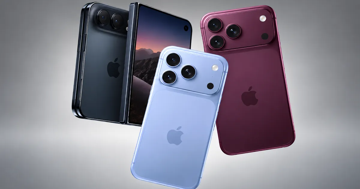 Chính thức Apple ra mắt iPhone màn hình gập đầu tiên, cùng thế hệ iPhone 18 Pro mới