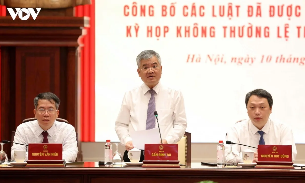 Công bố lệnh của Chủ tịch nước về 15 luật được Quốc hội thông qua