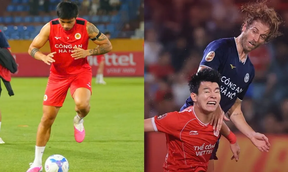 Văn Hậu dính thẻ đỏ, CLB Công an Hà Nội thắng derby nghẹt thở phút 90+3