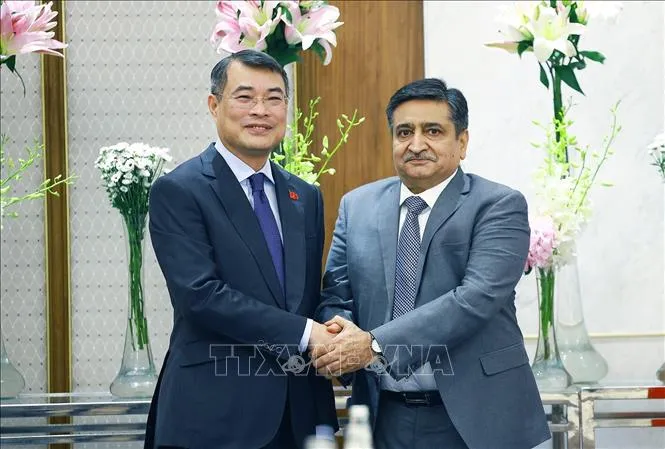 Thủ tướng Lê Minh Hưng tiếp ông Sanjay Dhawan, Phó Chủ tịch Tập đoàn ACME của Ấn Độ. Ảnh: Dương Giang/TTXVN