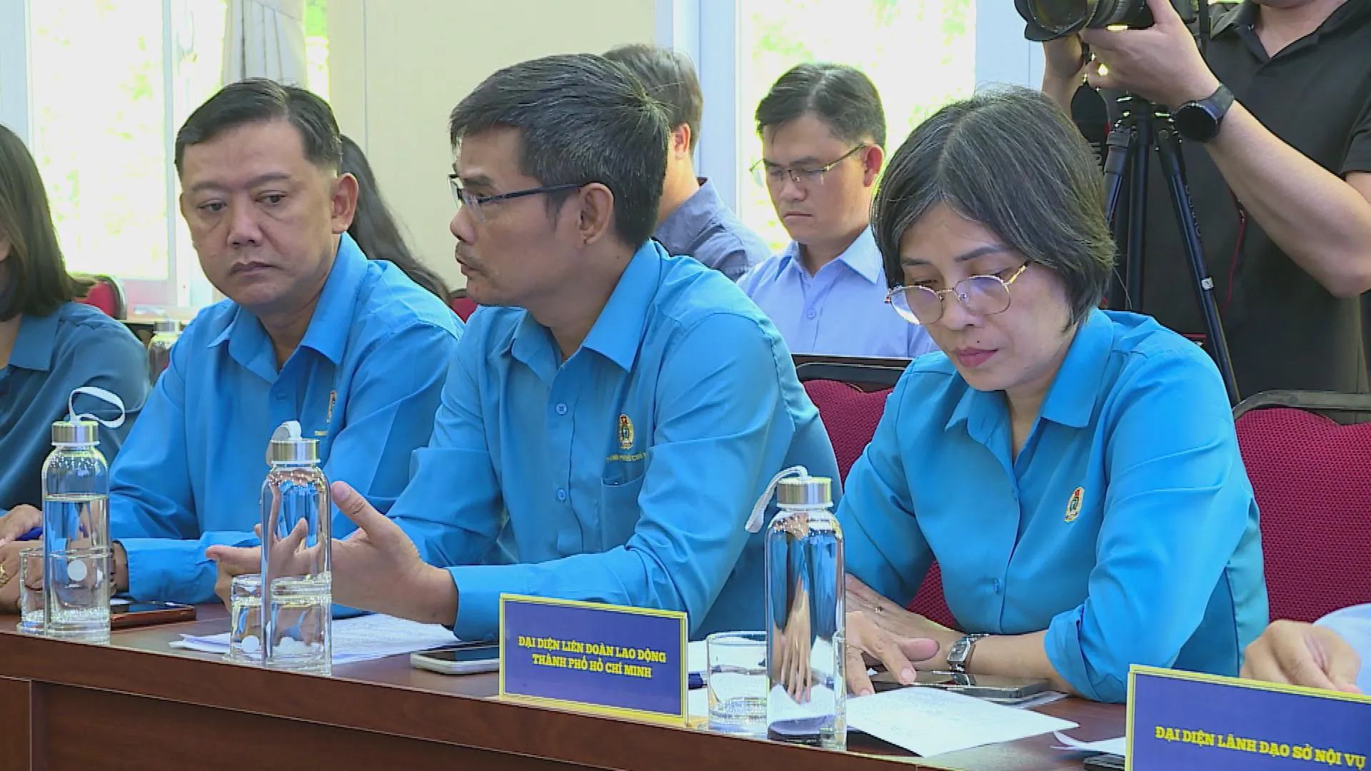 Đại diện Liên đoàn Lao động và Sở Nội vụ TP. Hồ Chí Minh