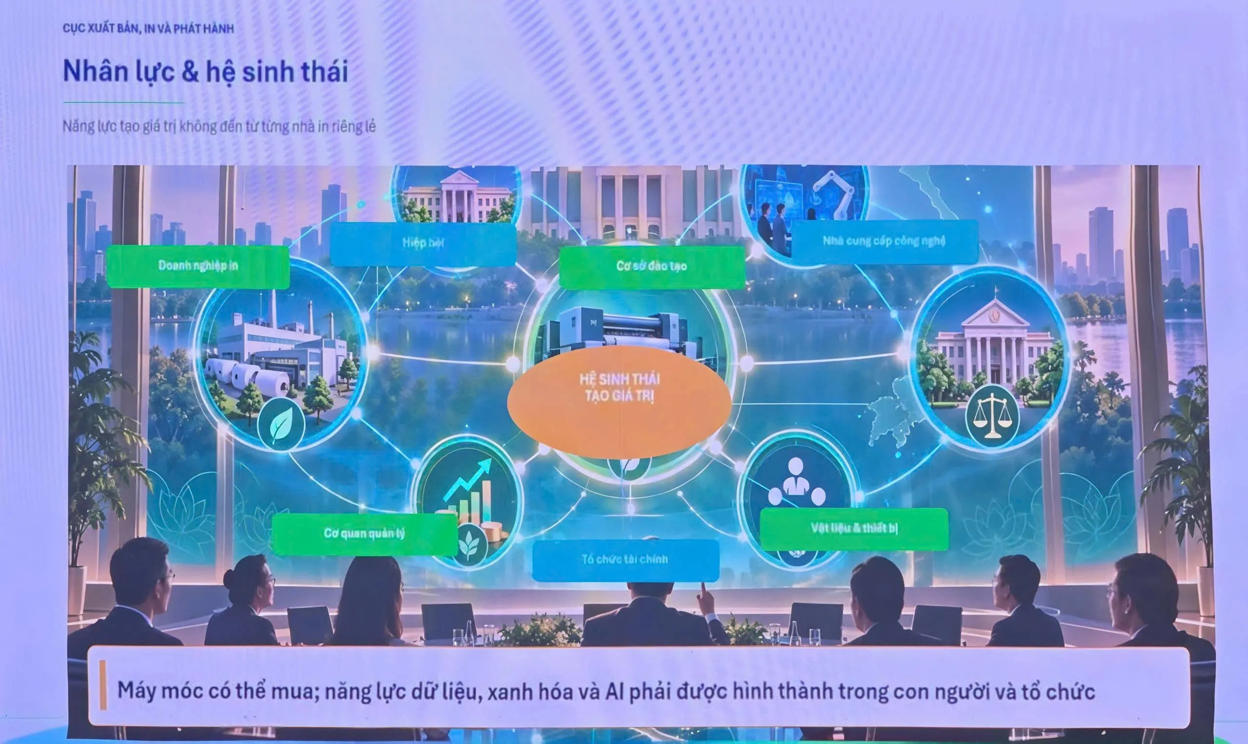 Chuyển đổi xanh, chuyến đổi số và AI trong ngành in - Ảnh Bá Nam