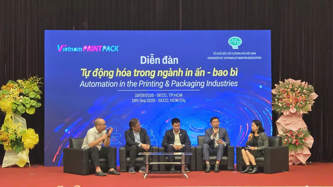 Diễn đàn “Tự động hoá trong ngành in ấn và bao bì” - Ảnh Bá Nam
