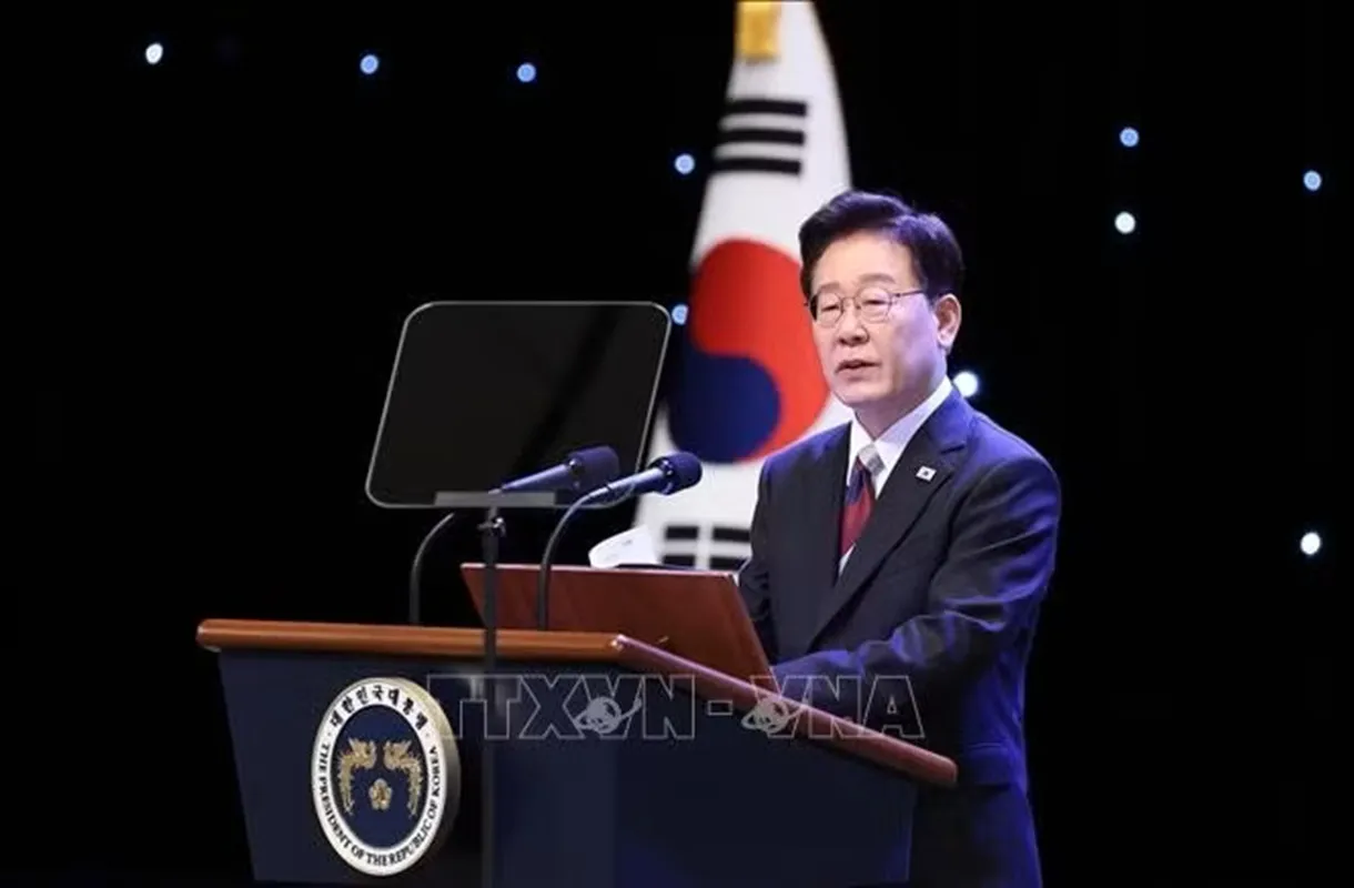 Tổng thống Hàn Quốc Lee Jae Myung - Ảnh THX-TTXVN