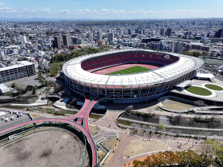 Sân vận động Paloma Mizuho, nơi diễn ra lễ khai mạc Asiad 2026 - Ảnh: Mizuno