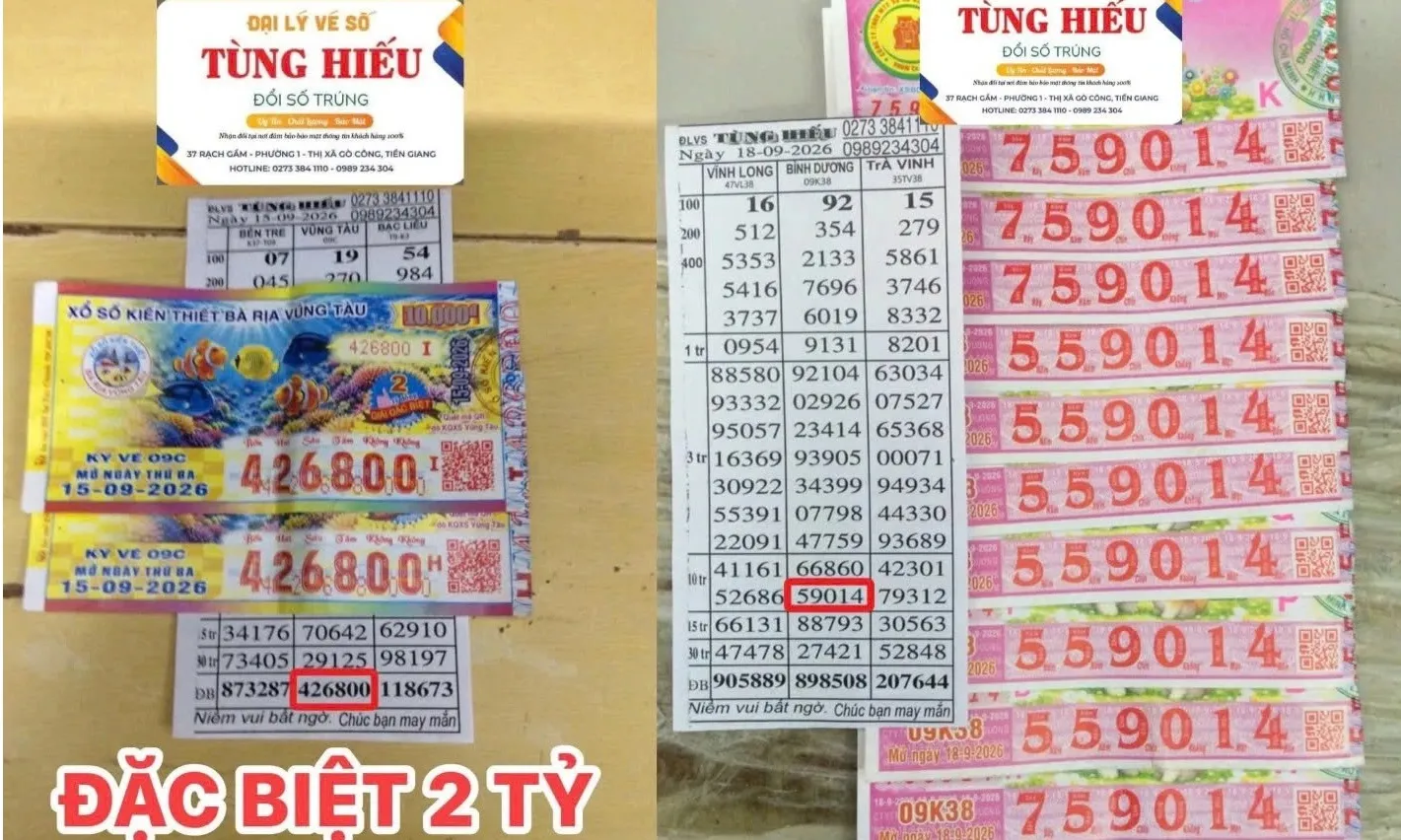 Mua vé số ở Tây Ninh trúng độc đắc 4 tỉ đồng, về Đồng Tháp đổi thưởng 