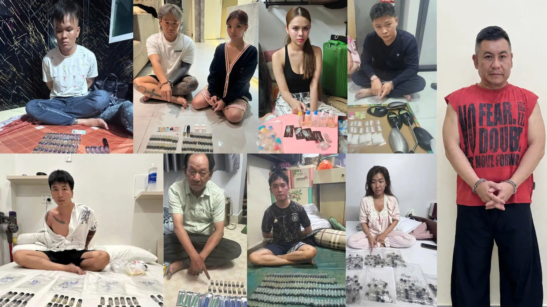 Bắt “Hoàng Nato” và 126 đối tượng, triệt phá 08 đường dây ma túy sau 10 ngày đêm - Ảnh 4. Bắt “Hoàng Nato” và 126 đối tượng, triệt phá 08 đường dây ma túy sau 10 ngày đêm - Ảnh 4.
