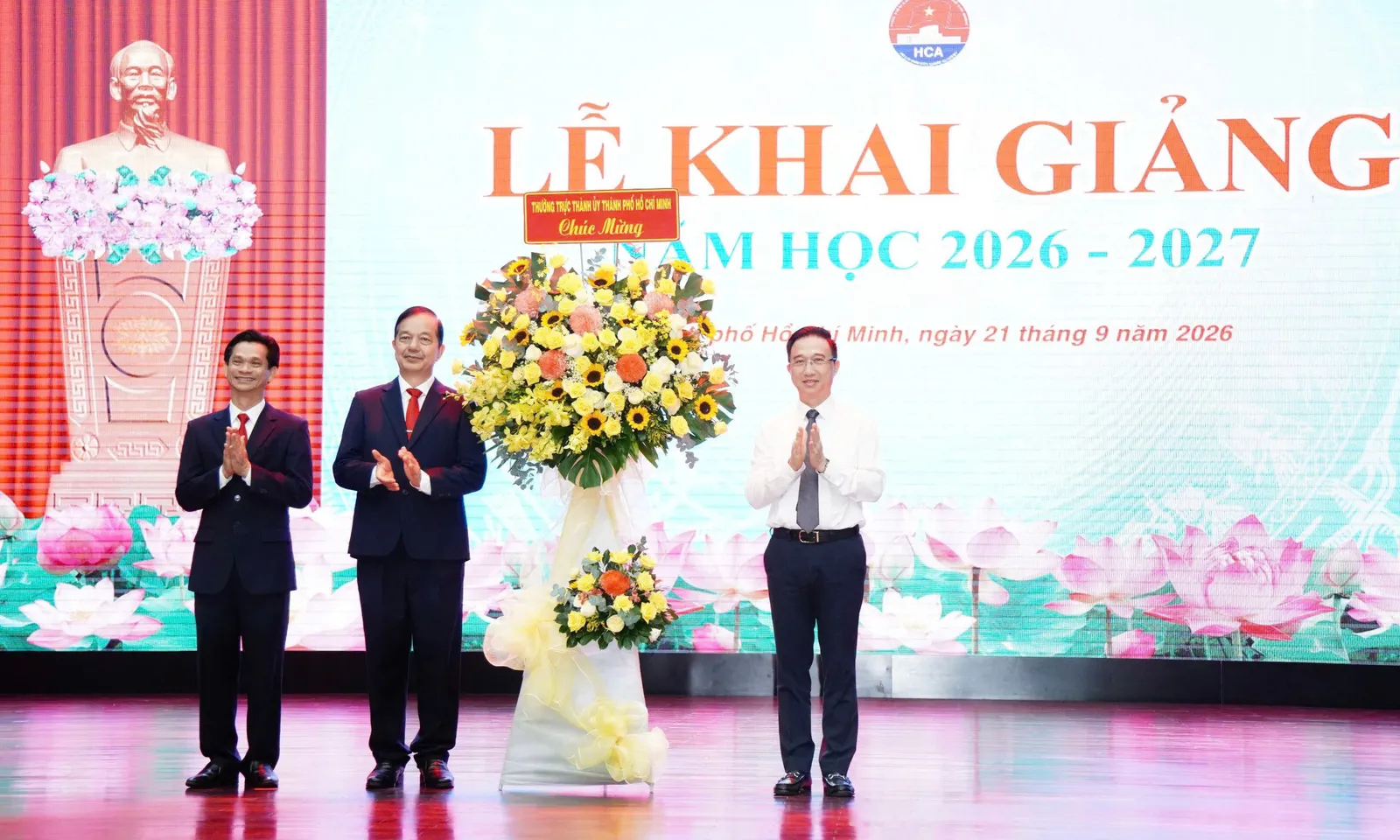Phó Bí thư Thành ủy TPHCM Đặng Minh Thông dự lễ Khai giảng Học viện Cán bộ TPHCM