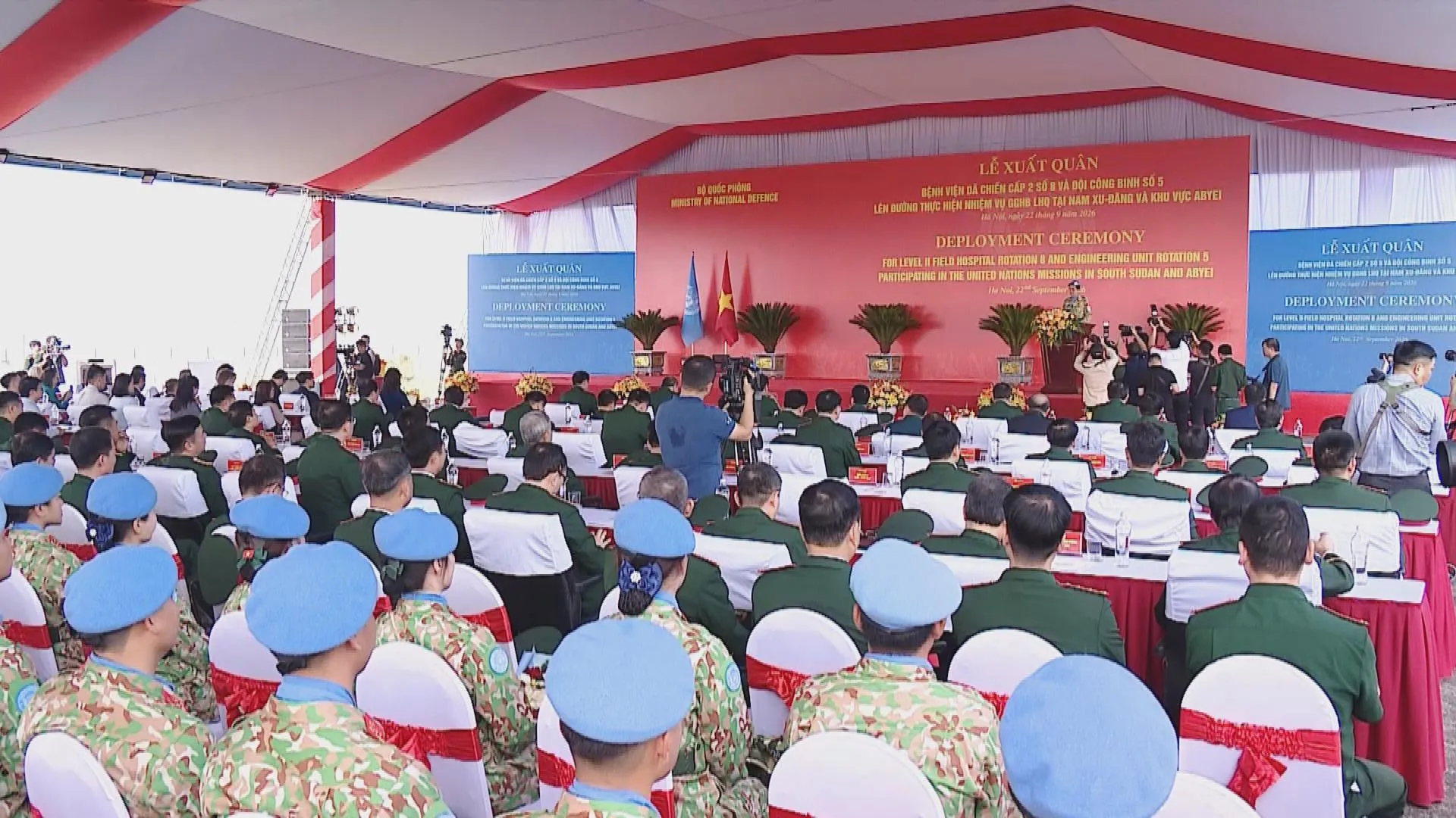 Lực lượng giữ gìn hòa bình Việt Nam sẵn sàng lên đường thực hiện sứ mệnh Liên hợp quốc - Ảnh 1.