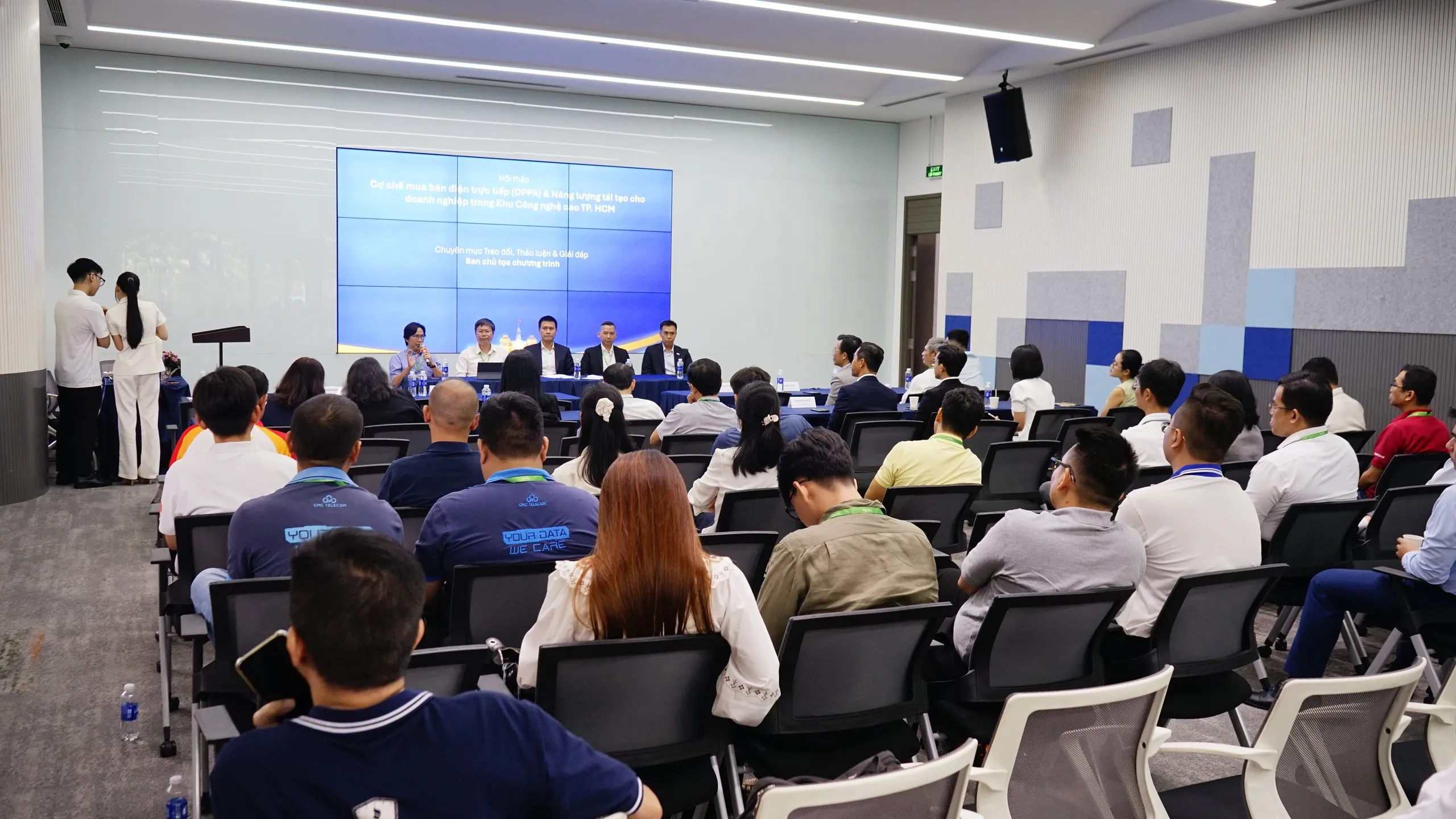 Khu Công nghệ cao Thành phố Hồ Chí Minh thúc đẩy doanh nghiệp tiếp cận cơ chế mua bán điện trực tiếp và năng lượng tái tạo - Ảnh 3. Hội thảo tập trung trao đổi về cơ chế mua bán điện trực tiếp (DPPA) và các giải pháp năng lượng tái tạo dành cho doanh nghiệp trong Khu Công nghệ cao TP. Hồ Chí Minh 