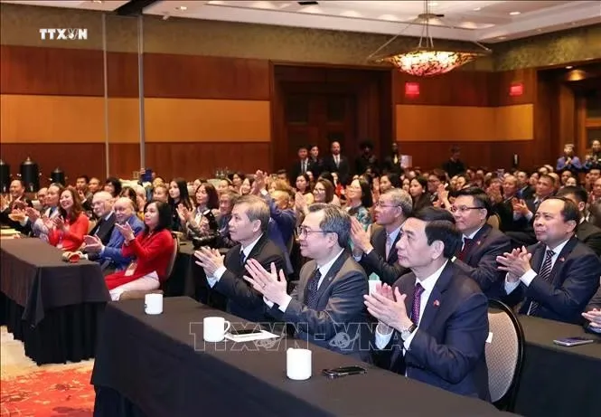 Các đại biểu tham dự buổi gặp mặt. Ảnh: Thống Nhất/TTXVN Các đại biểu tham dự buổi gặp mặt - Ảnh: Thống Nhất - TTXVN