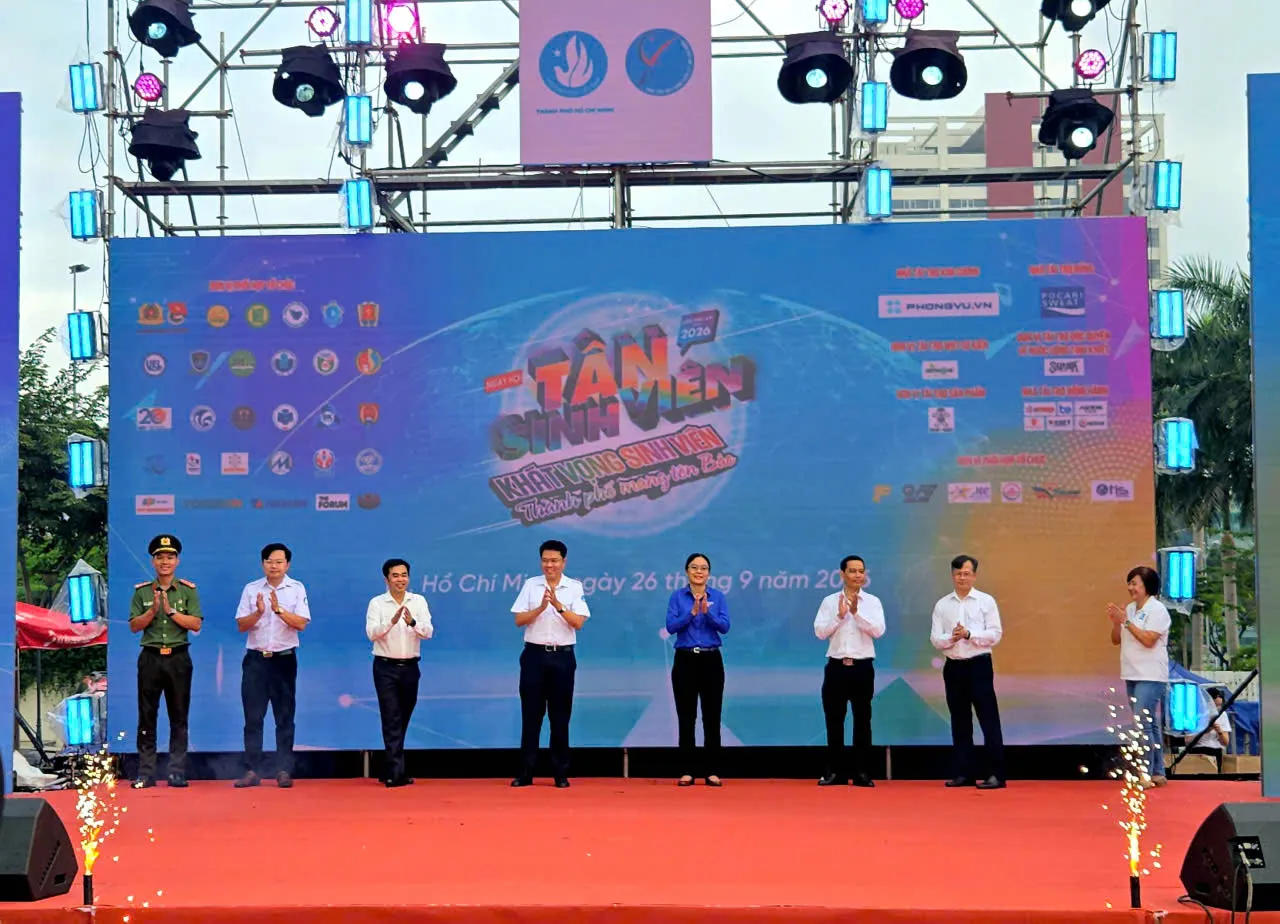 Nghi lễ khai mạc Ngày hội Tân Sinh viên TP.HCM lần thứ 21 năm 2026 - Ảnh Bá Nam