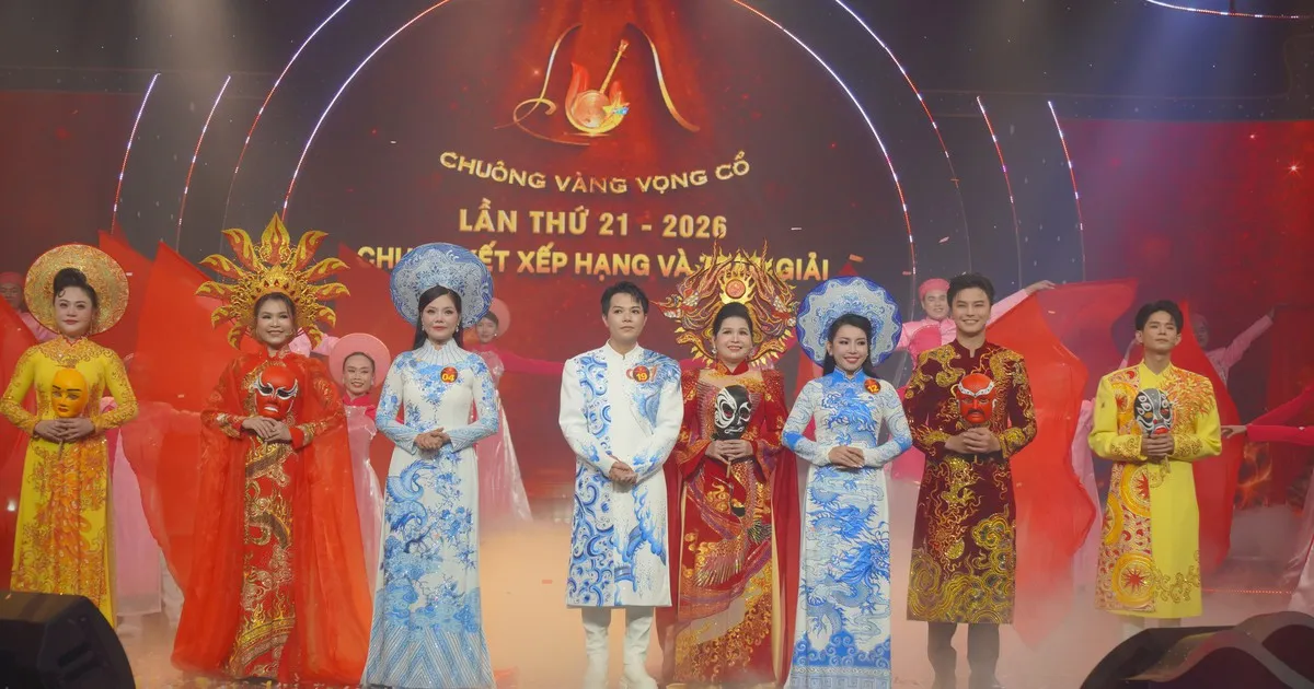 Toàn cảnh đêm vinh danh Chuông vàng vọng cổ 2026: Dấu ấn thăng hoa của nghệ thuật truyền thống