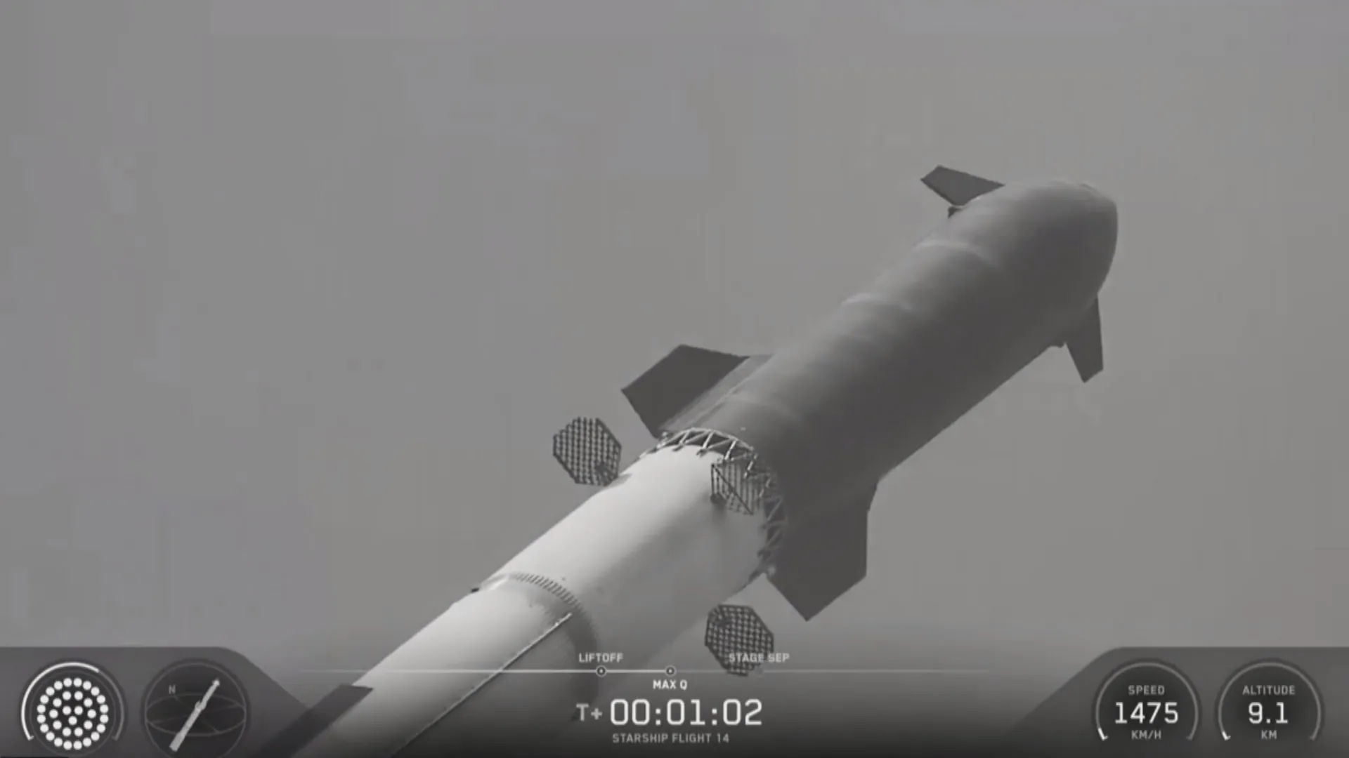 SpaceX lần đầu đưa tàu Starship lên quỹ đạo Trái Đất - Ảnh 3. Tàu Starship trở lại khí quyển và hạ cánh xuống Thái Bình Dương, phía bắc Hawaii