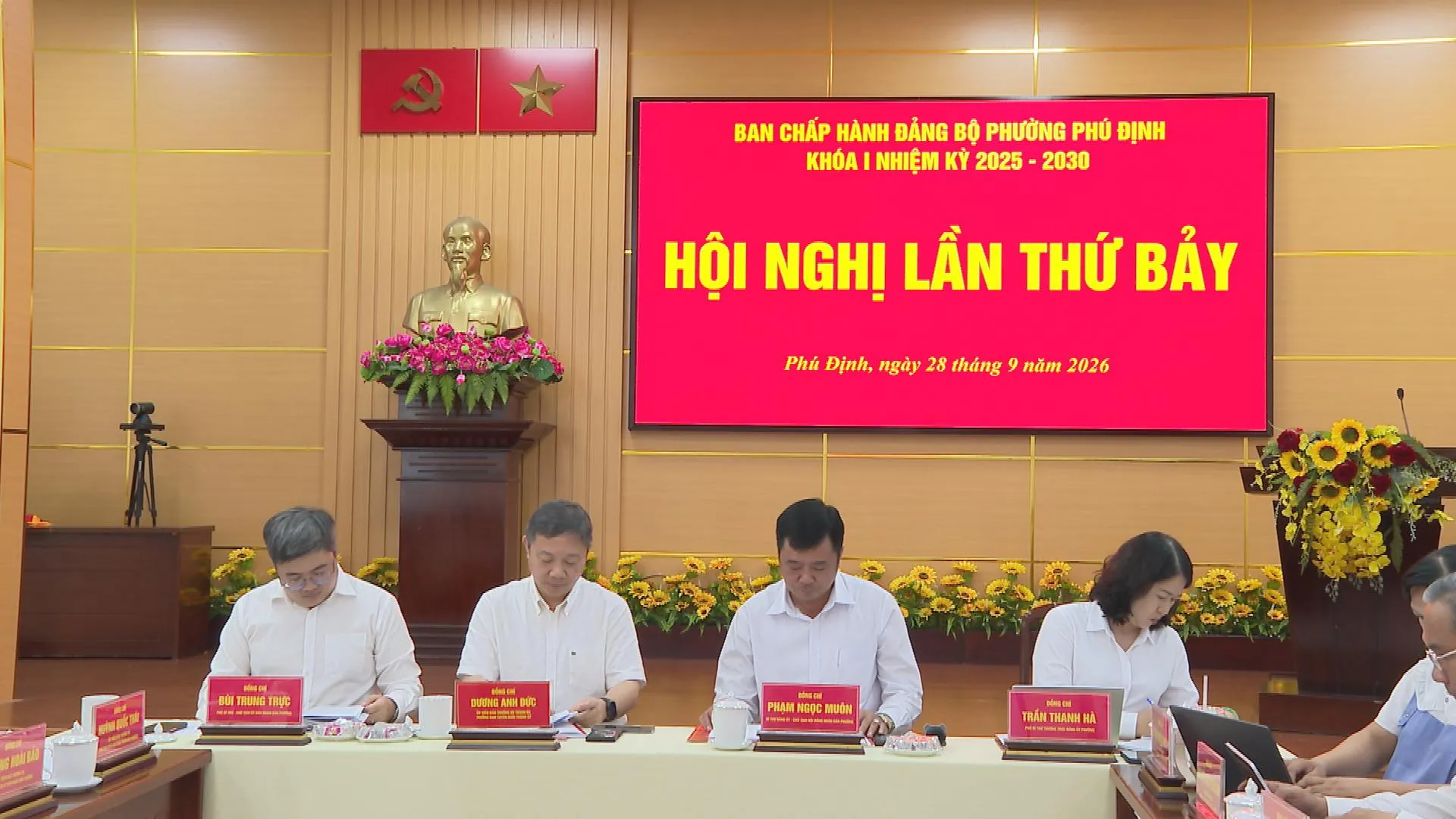 Ban Chấp hành Đảng bộ phường Phú Định khóa I, nhiệm kỳ 2025–2030 tổ chức Hội nghị lần thứ Bảy