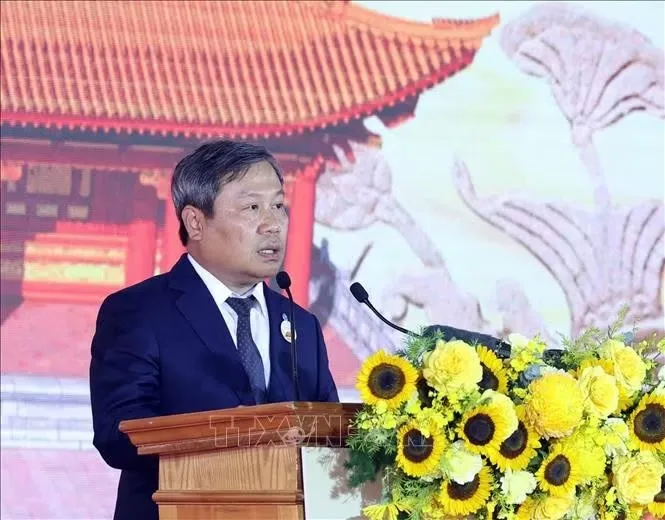 Đồng chí Vũ Đại Thắng, Uỷ viên Trung ương Đảng, Chủ tịch UBND thành phố Hà Nội phát biểu. Ảnh: Thống Nhất/TTXVN Đồng chí Vũ Đại Thắng, Uỷ viên Trung ương Đảng, Chủ tịch UBND thành phố Hà Nội phát biểu - Ảnh: Thống Nhất - TTXVN