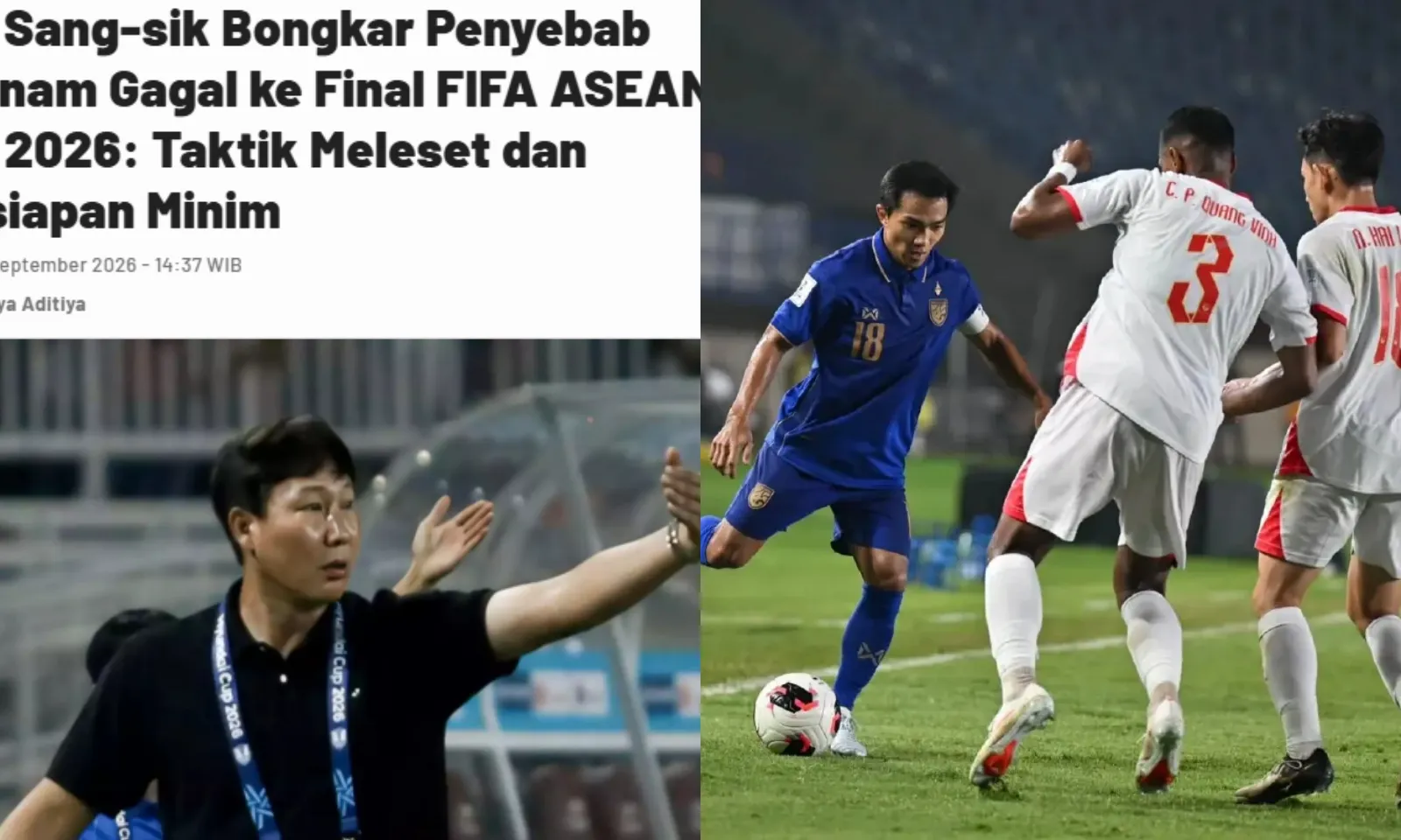 Báo Indonesia: Tuyển Việt Nam bị Thái Lan hủy diệt vì 2 nguyên nhân