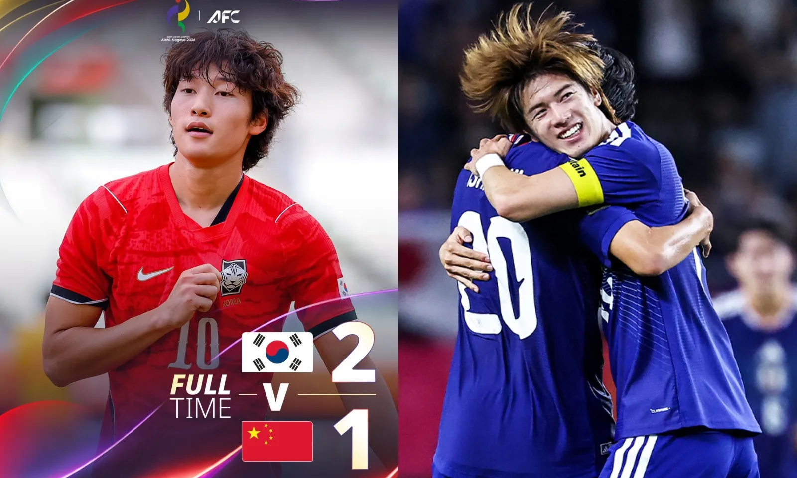 Ngược dòng đẳng cấp, U23 Hàn Quốc và U23 Nhật Bản hẹn nhau lần 3 ở Chung kết ASIAD