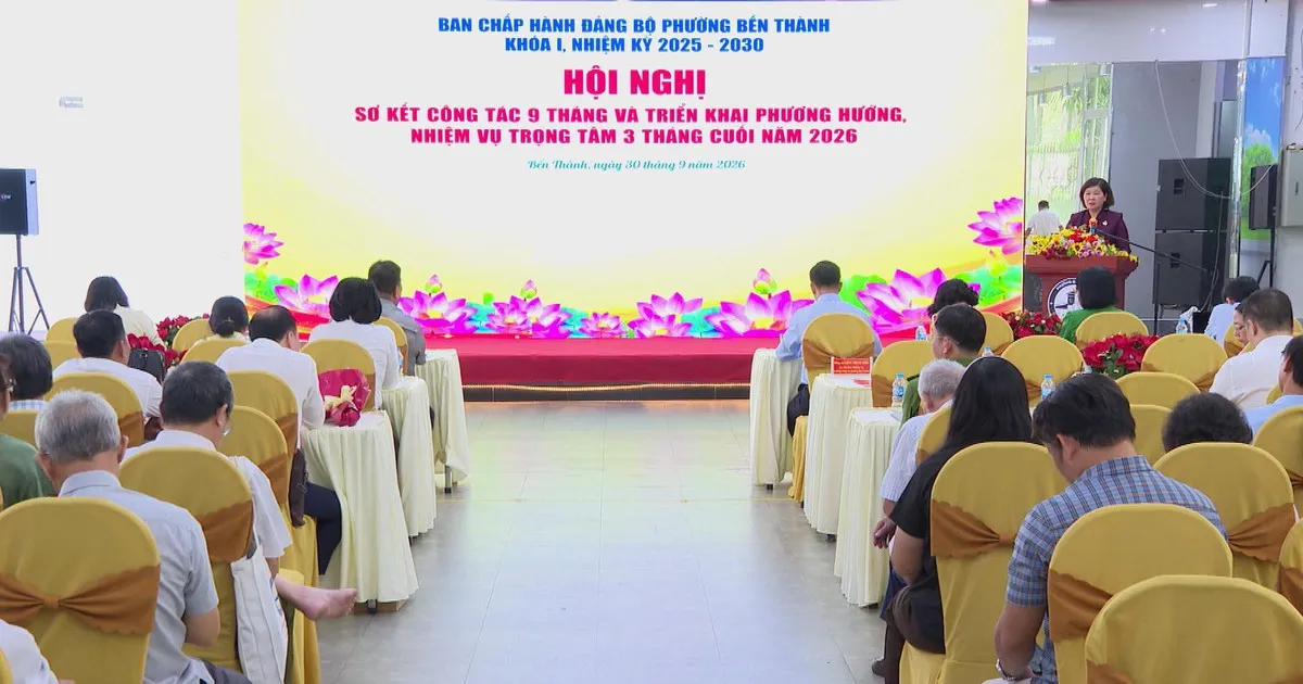 Đảng bộ phường Bến Thành sơ kết 9 tháng, triển khai nhiệm vụ cuối năm