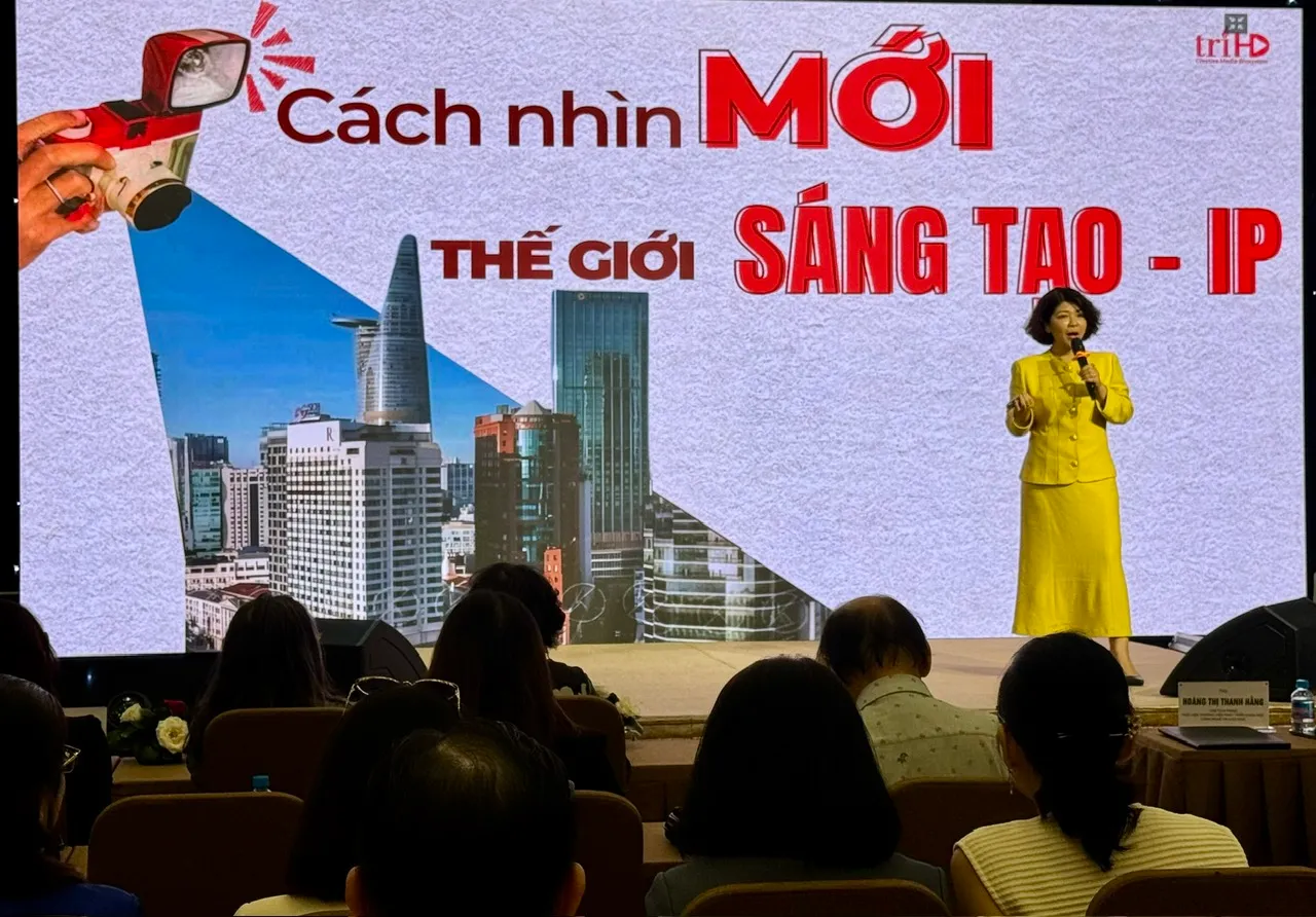 bà Hoàng Thị Thanh Hằng, Phó Viện trưởng Viện phát triển KHCN và GD cho rằng Việt nắm giữ mỏ quặng IP rất lớn - Ảnh Bá Nam