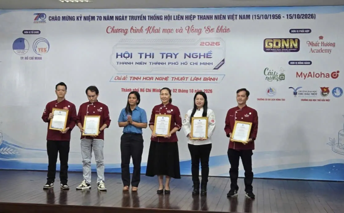 Ban tổ chức gửi thư cám ơn ban giám khảo hội thị tay nghề thanh niên TPHCM năm 2026 - Ảnh Bá Nam