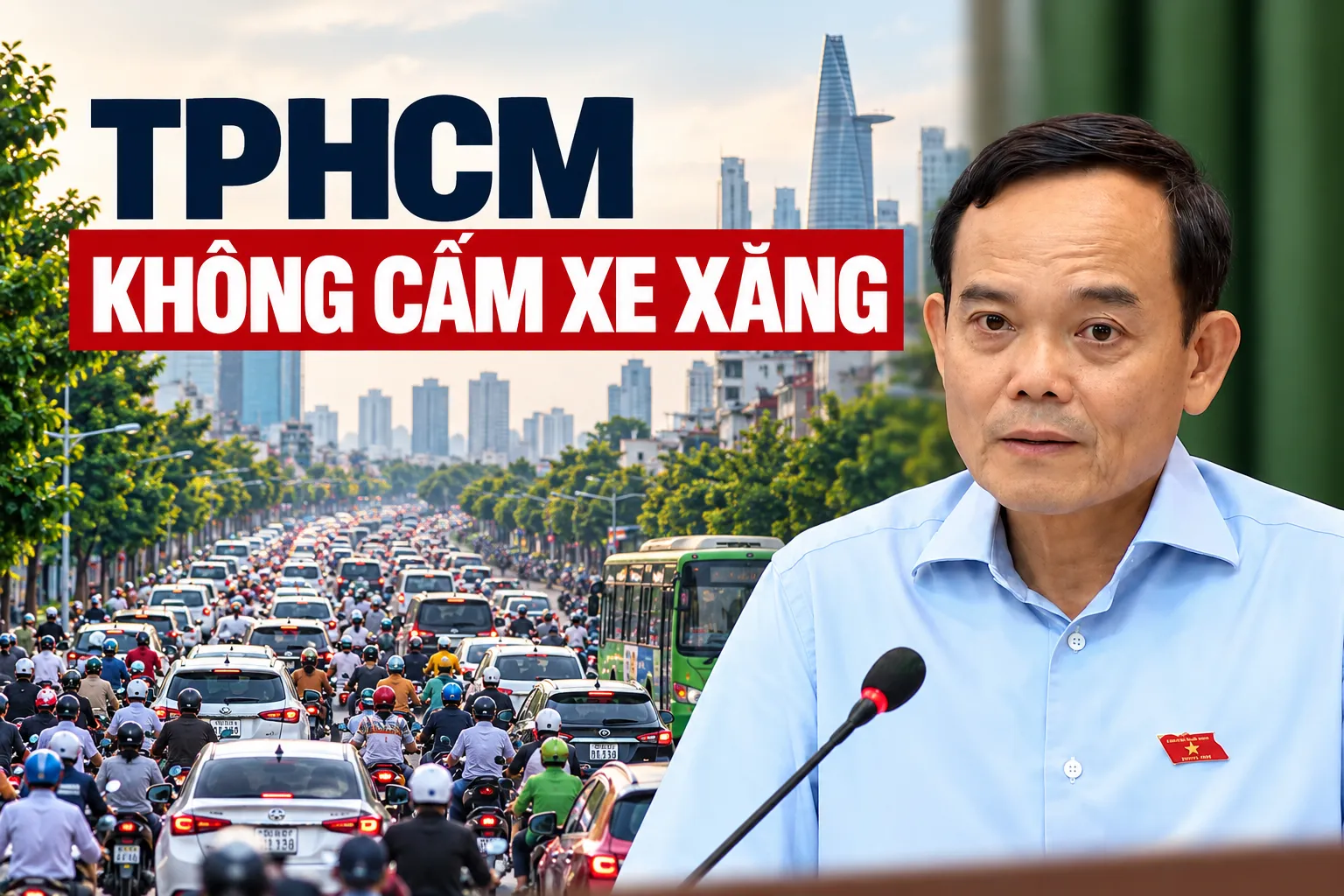TPHCM không cấm xe xăng: Giao thông công cộng phải đủ tốt để người dân tự thay đổi
