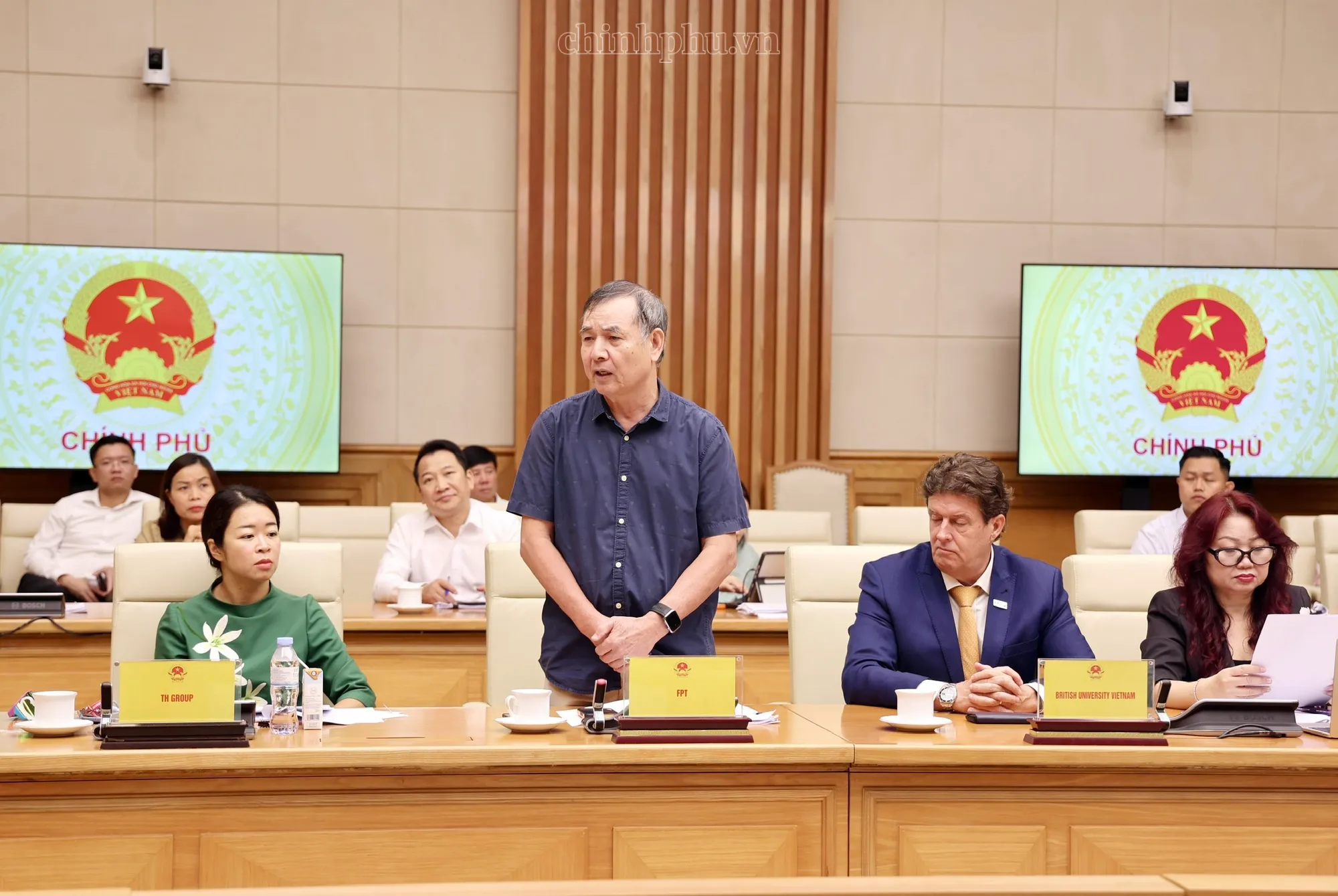 Đại diện các doanh nghiệp phát biểu - Ảnh chinhphu.vn-Thu Sa