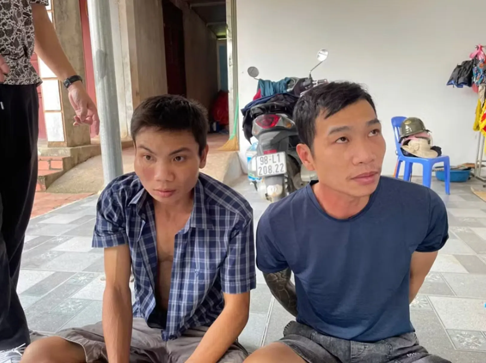 2 đối tượng trong vụ trộm chó ở Hưng Yên - Ảnh: Công an tỉnh Hưng Yên