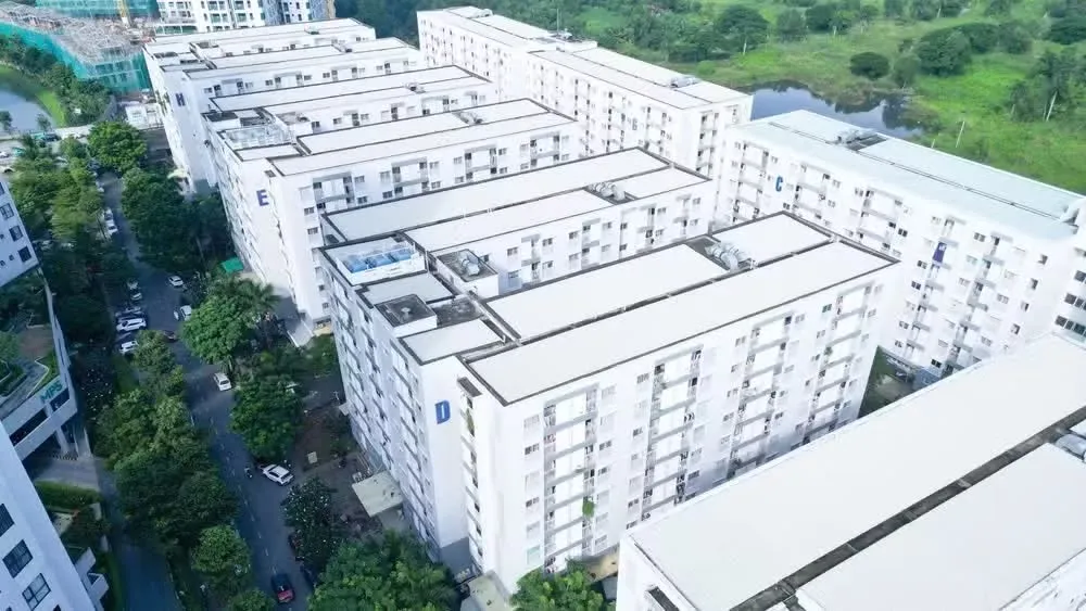 Khu nhà ở xã hội Ehome S tại Khu đô thị Mizuki Park, xã Bình Hưng, Thành phố Hồ Chí Minh. (Ảnh: THẾ ANH) Khu nhà ở xã hội Ehome S tại Khu đô thị Mizuki Park, xã Bình Hưng, TP. Hồ Chí Minh - Ảnh: Thế Anh - Nhân Dân